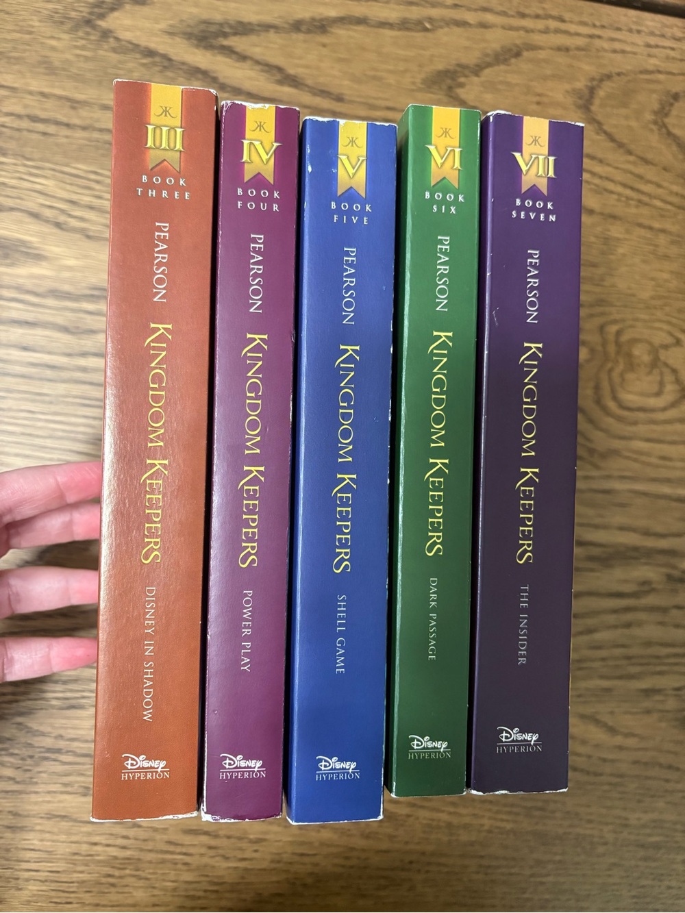 Kingdom Keepers Books III-VII - Colorful Disney Hyperion Paperback Set